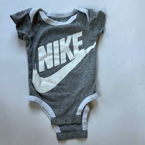 Nike Charcoal Gray Baby Bodysuit